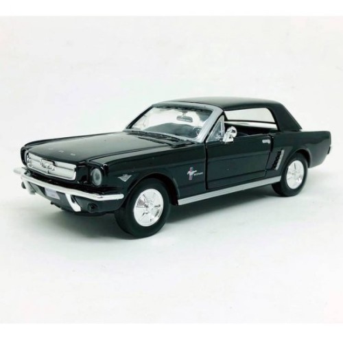 Miniatura Ford Mustang 1/2 1964 (Preto) 1:24 Motormax