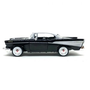 Miniatura Chevrolet Bel Air 1957 (Preto) - 1:24 Motormax