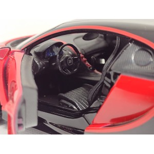 Miniatura Bugatti Chiron Sport (Vermelho e Preto) - 1:24