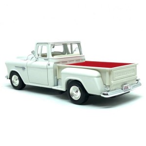 Miniatura Chevrolet 5100 Stepside PickUp 1955 (Branca) - 1:24 Motormax