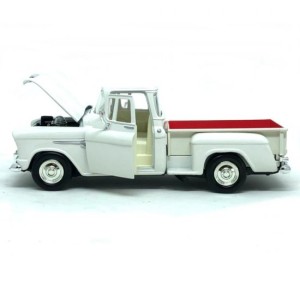 Miniatura Chevrolet 5100 Stepside PickUp 1955 (Branca) - 1:24 Motormax