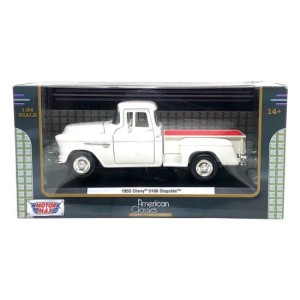 Miniatura Chevrolet 5100 Stepside PickUp 1955 (Branca) - 1:24 Motormax