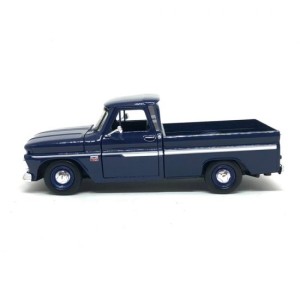 Miniatura Chevrolet C 10 Fleetside Pickup 1966 (Azul) - 1:24 Motormax
