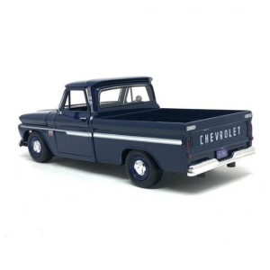 Miniatura Chevrolet C 10 Fleetside Pickup 1966 (Azul) - 1:24 Motormax