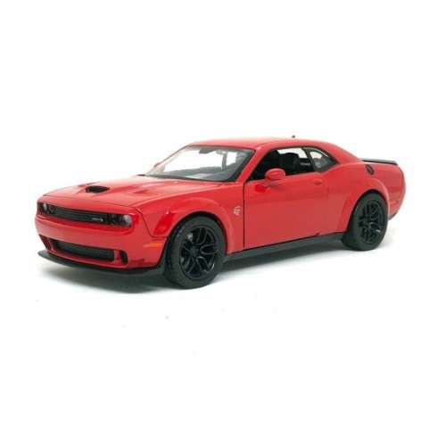 Miniatura Dodge Challenger SRT Hellcat Widebody 2018 - Vermelho 1:24 - Motormax