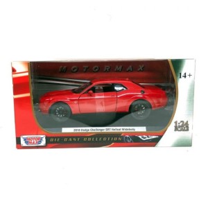 Miniatura Dodge Challenger SRT Hellcat Widebody 2018 - Vermelho 1:24 - Motormax