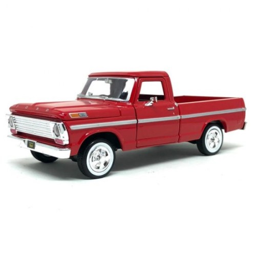 Miniatura Ford F-100 Pickup 1969 (Vermelho) - 1:24 Motormax