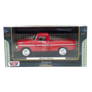 Miniatura Ford F-100 Pickup 1969 (Vermelho) - 1:24 Motormax