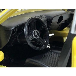 Miniatura Ford Mustang Boss 429 (1970) Amarelo 1:24 Motormax