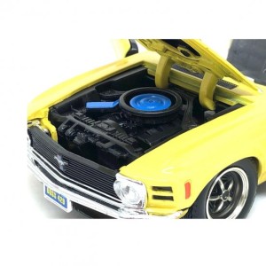 Miniatura Ford Mustang Boss 429 (1970) Amarelo 1:24 Motormax