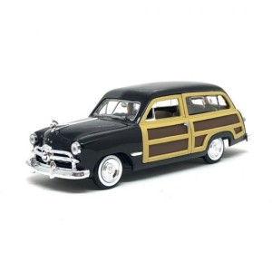 Miniatura Ford Woody Wagon 1949 (Preto) 1:24 Motormax