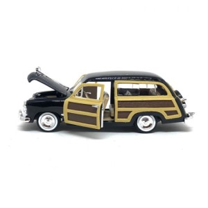 Miniatura Ford Woody Wagon 1949 (Preto) 1:24 Motormax