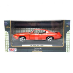 Miniatura Pontiac GTO Judge 1969 (Laranja) 1:24 - Motormax