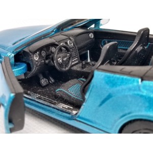 Miniatura Bentley Continental Supersports Convertible 2010 (azul) 1:38 Kinsmart