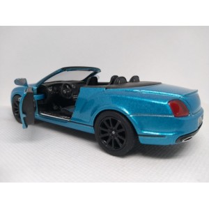 Miniatura Bentley Continental Supersports Convertible 2010 (azul) 1:38 Kinsmart