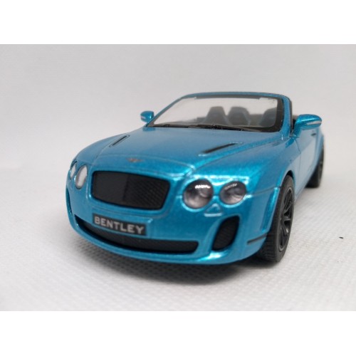 Miniatura Bentley Continental Supersports Convertible 2010 (azul) 1:38 Kinsmart