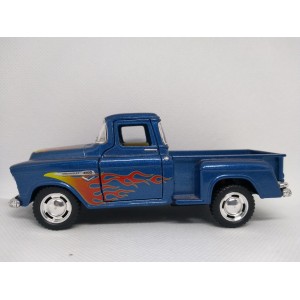 Miniatura Chevy Stepside Pick-Up 1955 (azul) 1:32