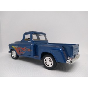 Miniatura Chevy Stepside Pick-Up 1955 (azul) 1:32