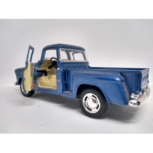 Miniatura Chevy Stepside Pick-Up 1955 (azul) 1:32